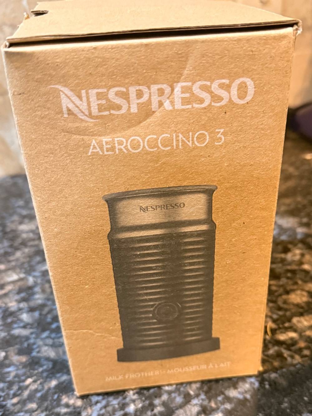 New Nespresso Aeroccino 3 Milk Frother - Cold or Warm Frothing